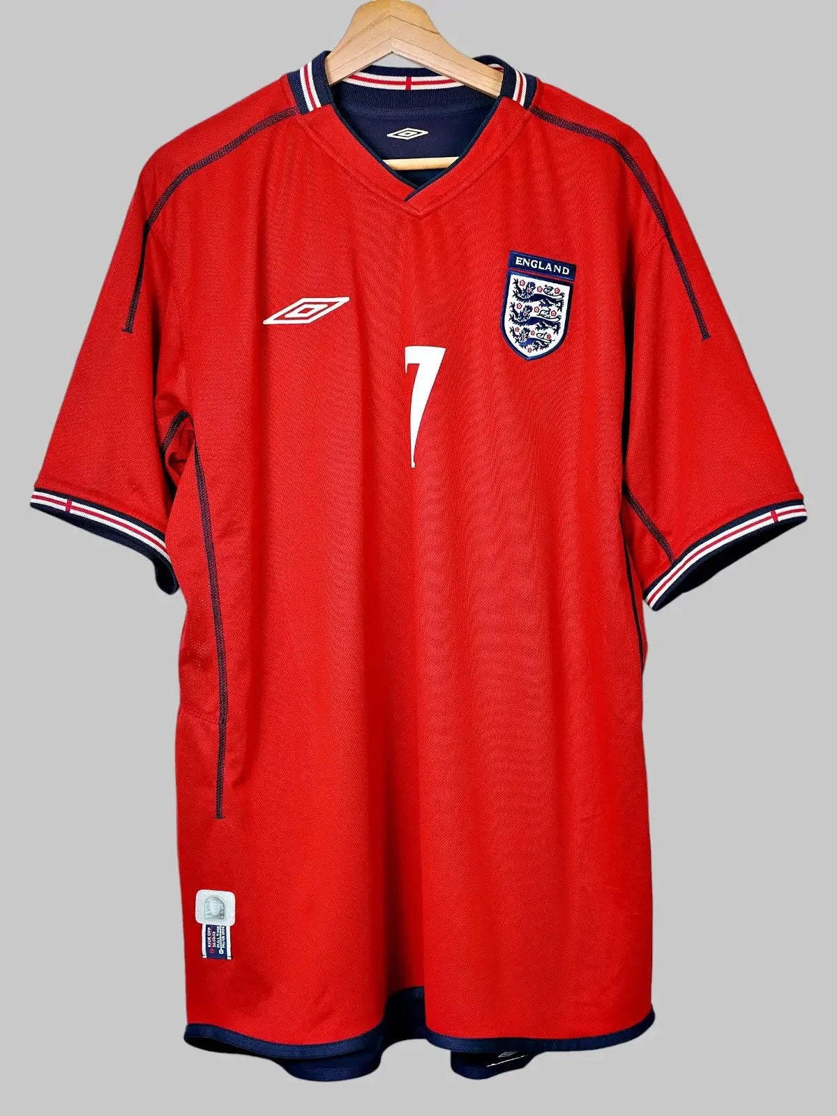 England Away Shirt 2002/3 Beckham #7 (XL)