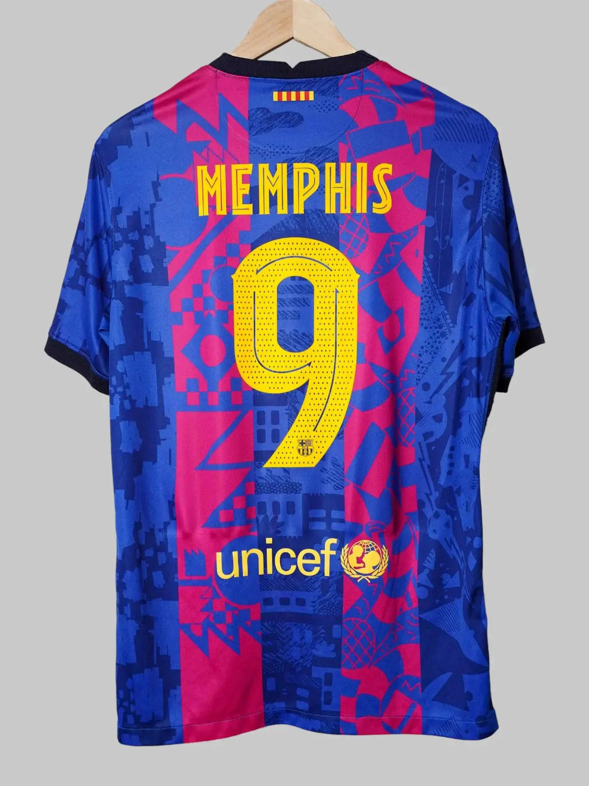 FC Barcelona Third Shirt 2021/22 Memphis #9 (L)