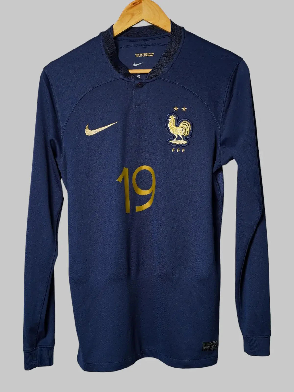 France Home Shirt L/S 2022/23 Benzema #19 (S)
