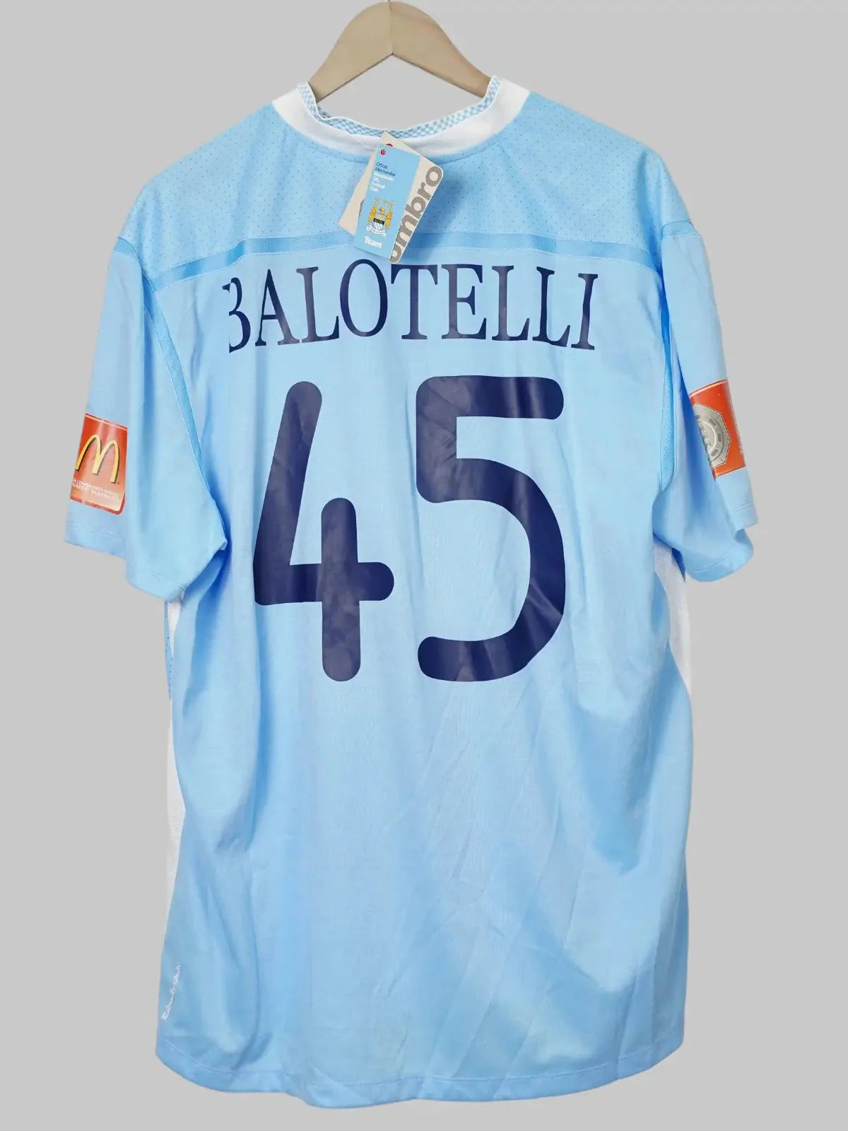 Manchester City Home Shirt 2011/12 Balotelli #45 (XXL)