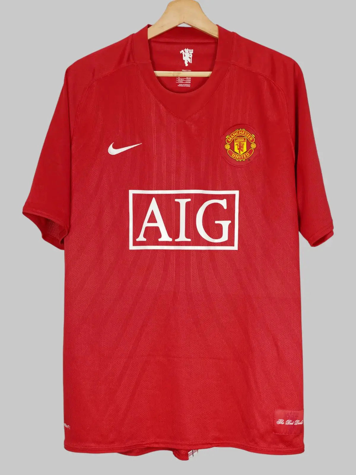 Manchester United Home Shirt 2007/8 Ronaldo #7 (XL)