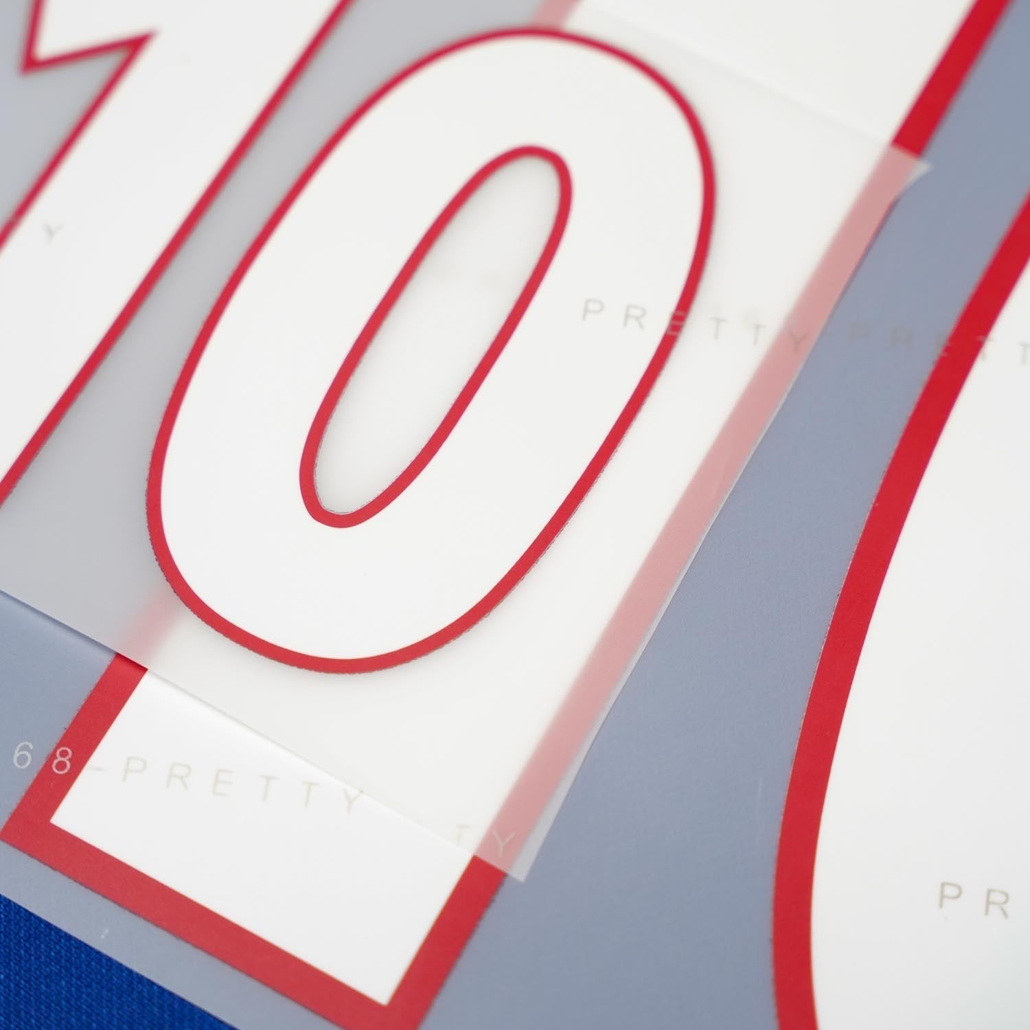 2000/1 France Home Name Set Zidane #10 v2 (Repro)