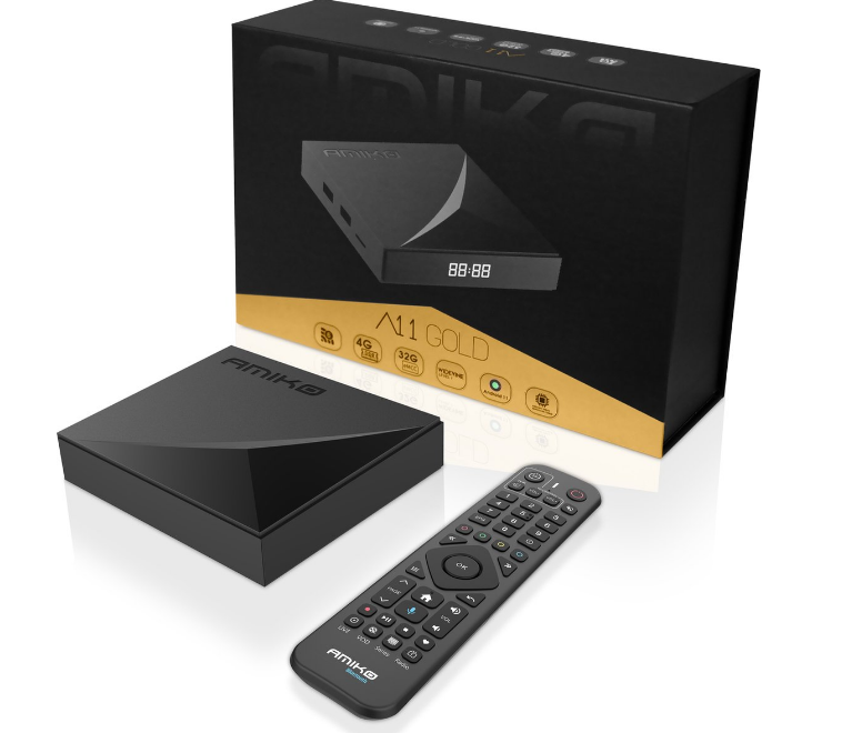 Amiko A11 Gold - 4K Android OTT Media Streamer