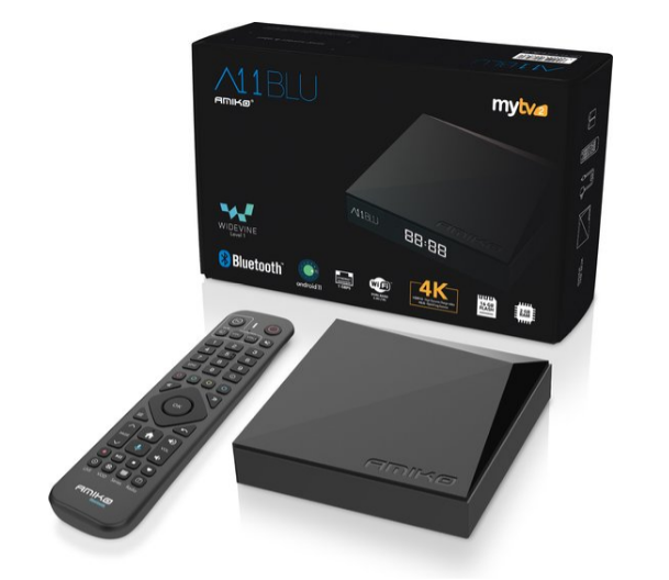Amiko A11 BLU 4K Android OTT Media Streamer
