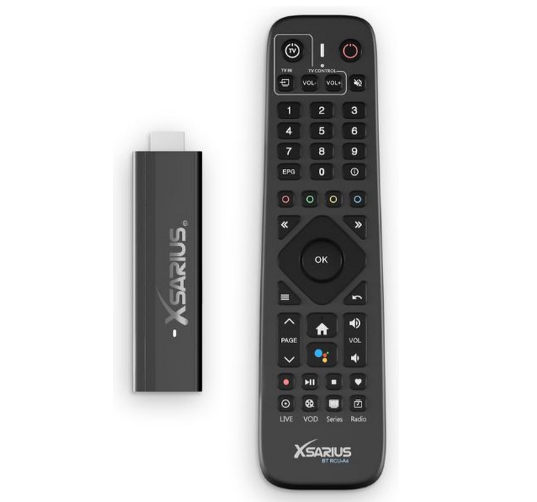 Xsarius AIR TV Stick 4K UHD | Google Assistant - Wifi 6 - Bluetooth 5.2 | 4K en 8K Streaming