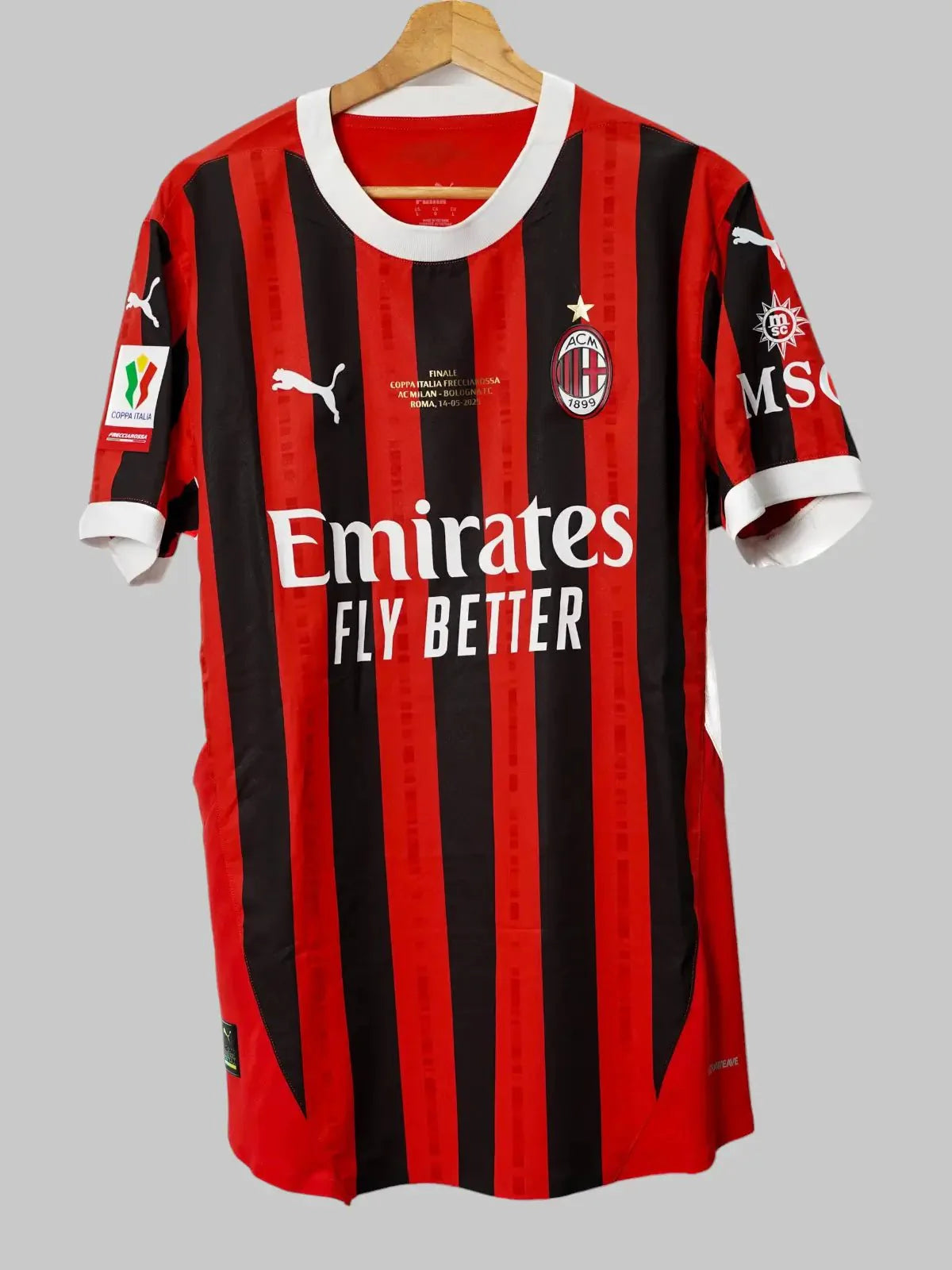 AC Milan Home Shirt 2024/25 Match Issue Signed Rafa Leao #10 (L)