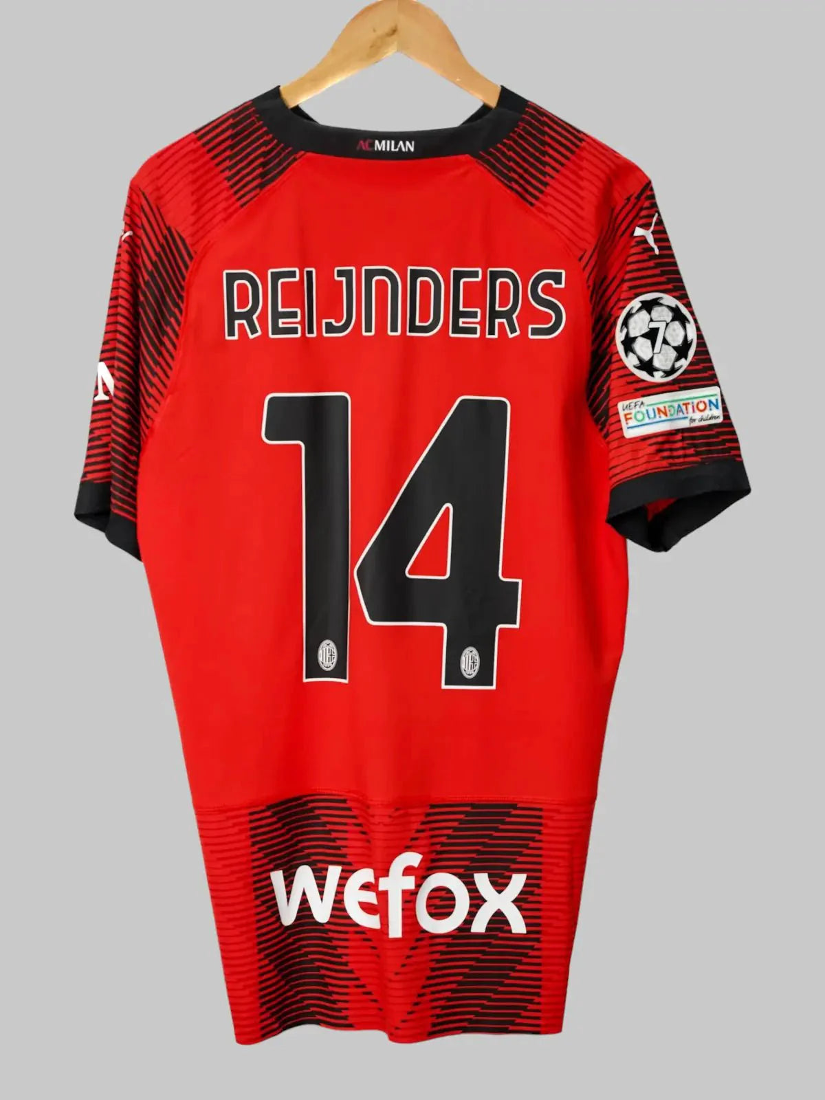 AC Milan Home Shirt Player Issue 2023/24 Reijnders #14 (XL)