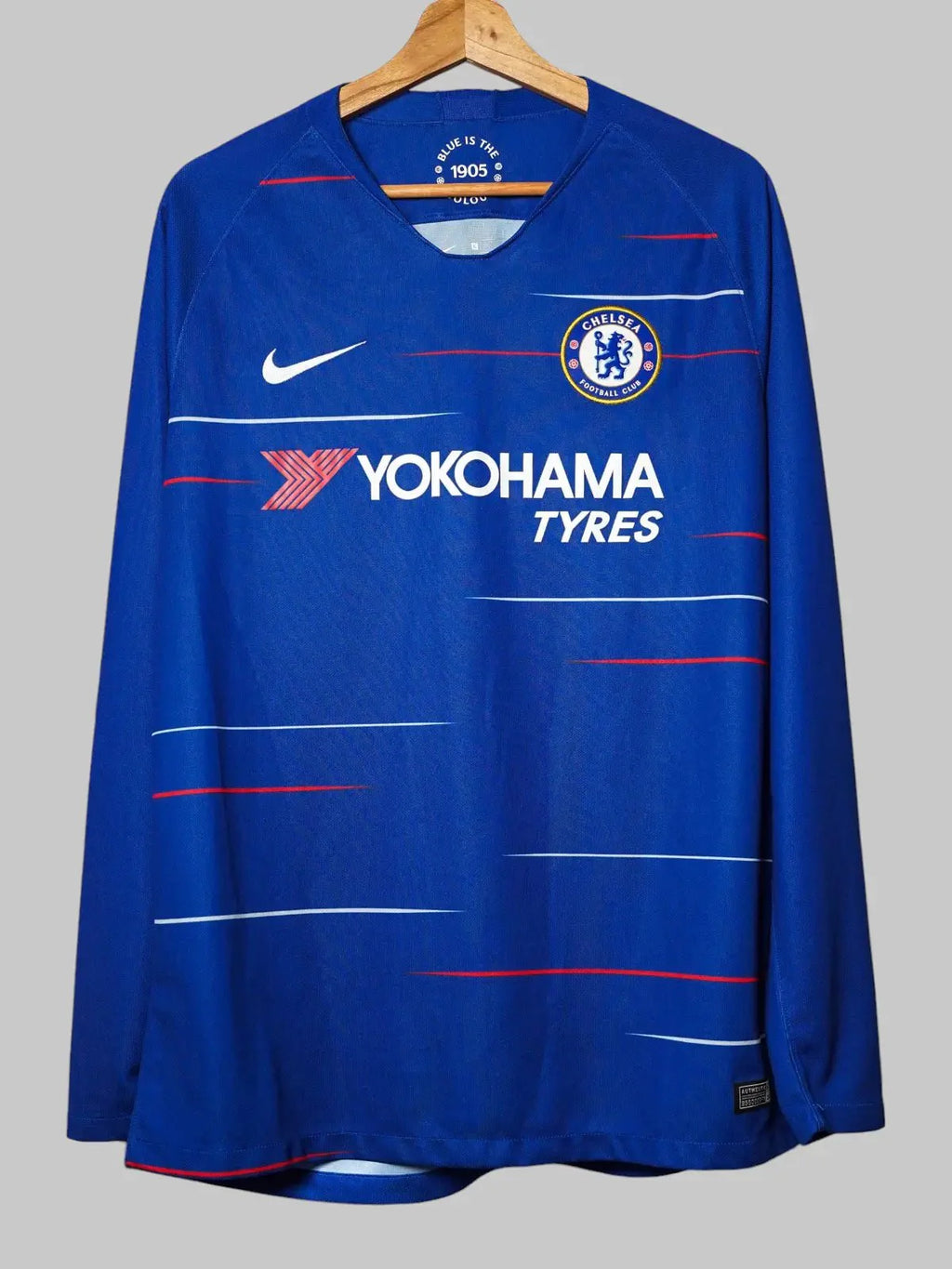 Chelsea Home Shirt L/S 2018/19 Hazard #10 (L)