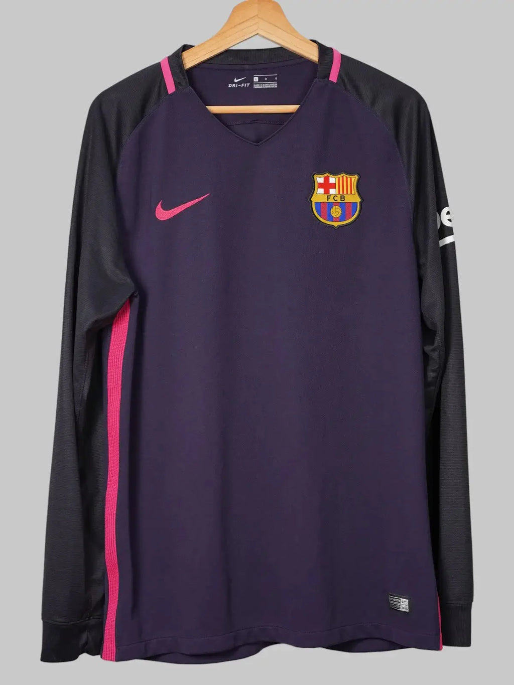 FC Barcelona Away Shirt L/S 2016/17 Messi #10 (L)