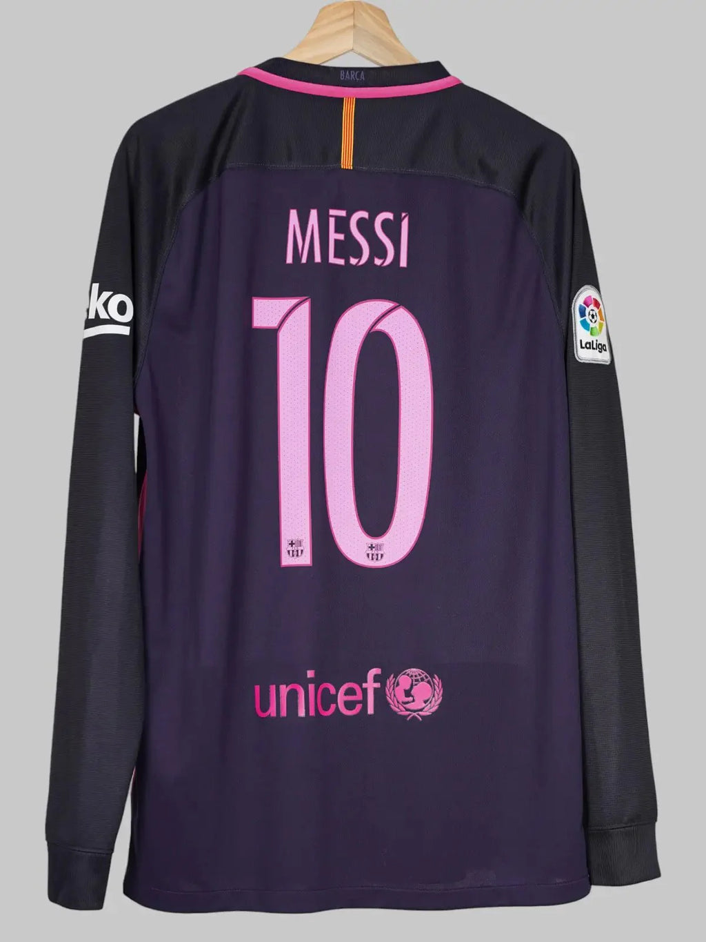 FC Barcelona Away Shirt L/S 2016/17 Messi #10 (L)