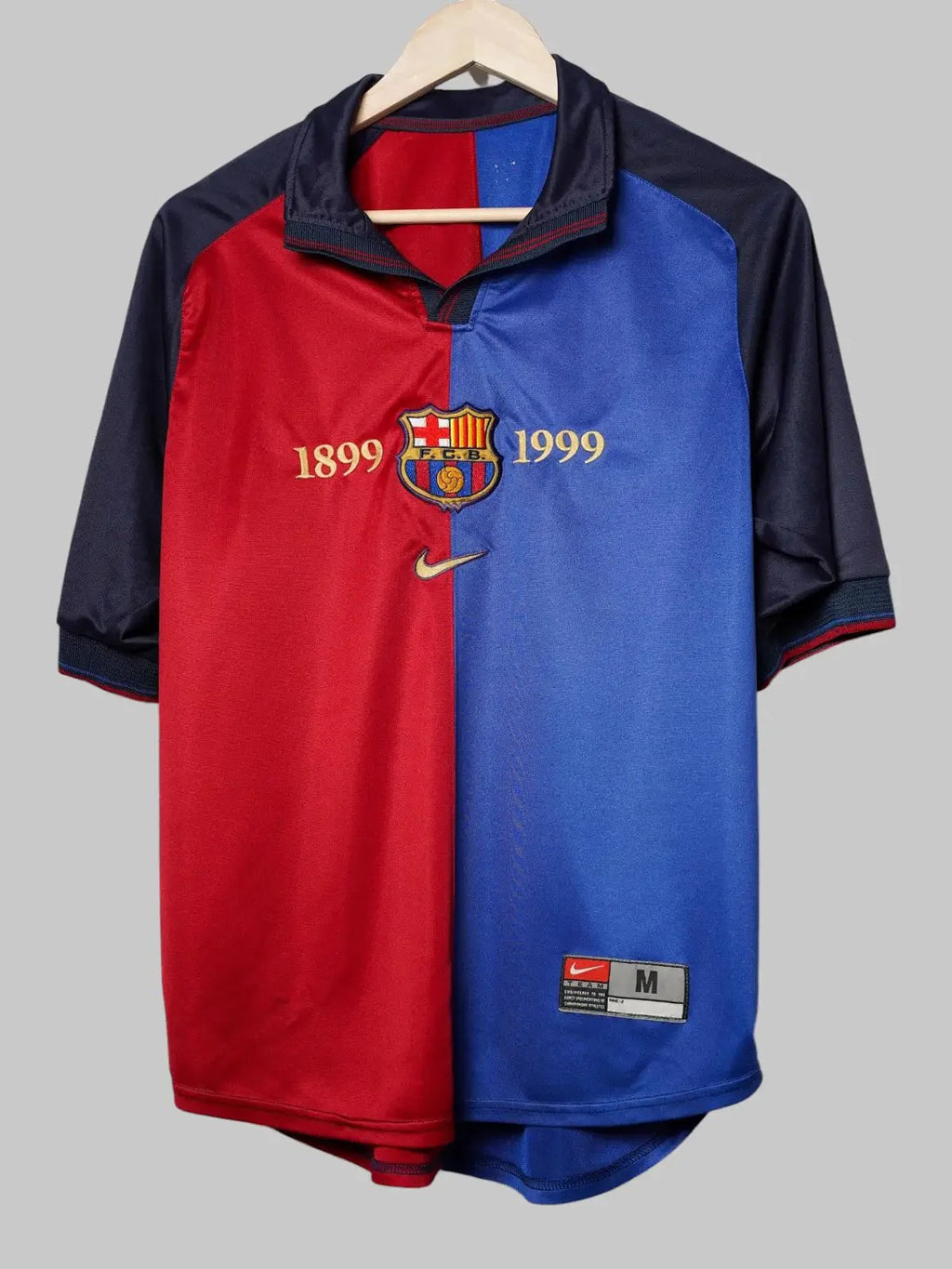 FC Barcelona Home Shirt 1999/00 Kluivert #9 (M)