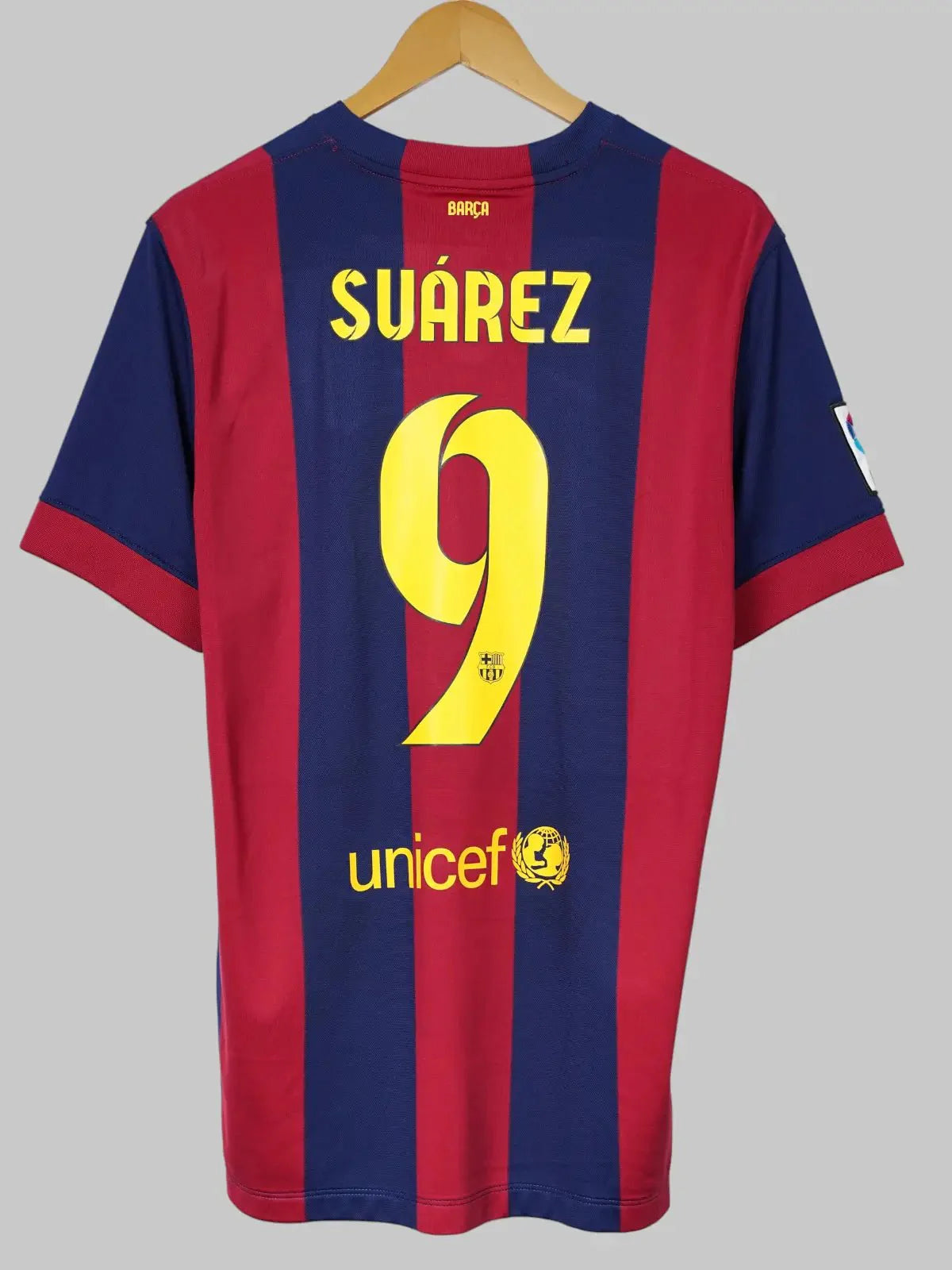 FC Barcelona Home Shirt 2014/15 Suarez #9 (L)
