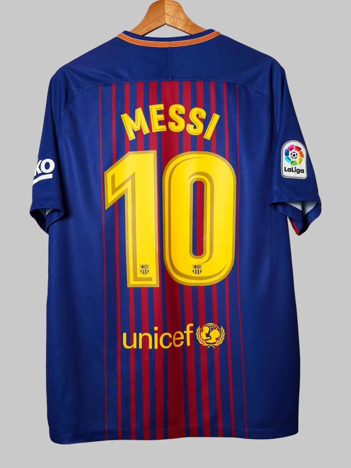 FC Barcelona Home Shirt 2017/18 Messi #10 (L)