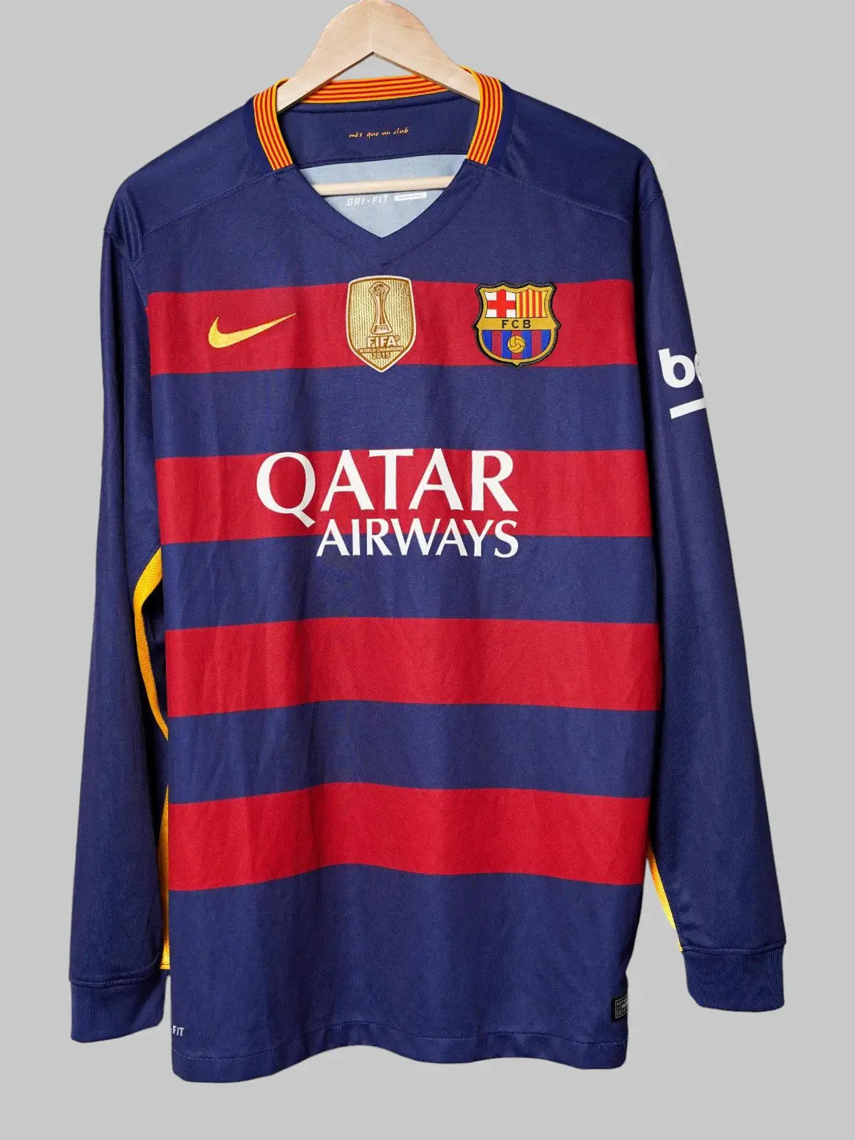 FC Barcelona Home Shirt L/S 2015/16 Neymar Jr #11 (XL)
