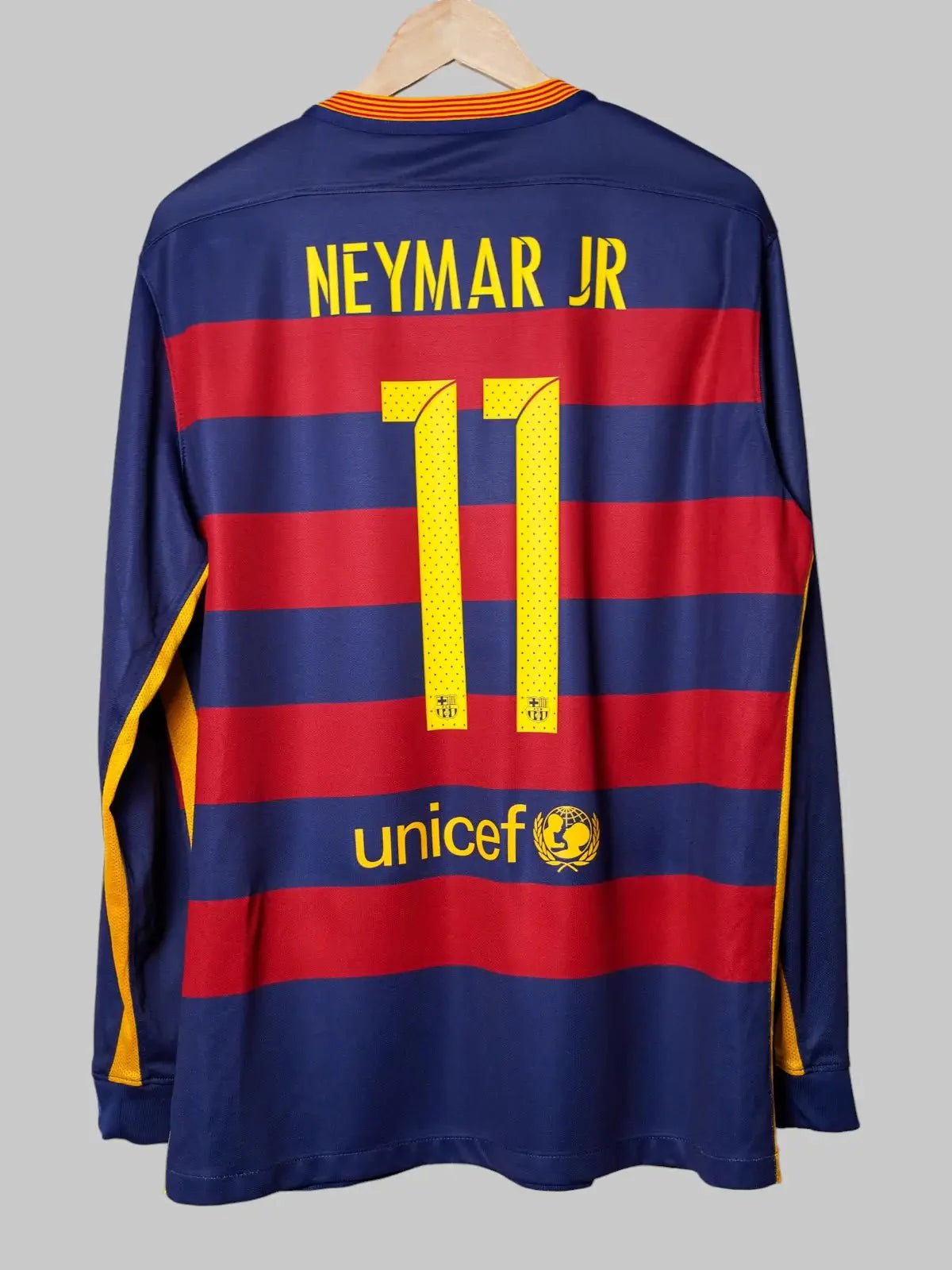 FC Barcelona Home Shirt L/S 2015/16 Neymar Jr #11 (XL)