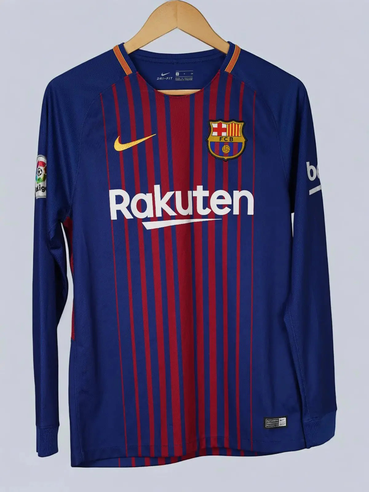 FC Barcelona Home Shirt L/S 2017/18 Messi #10 (S)