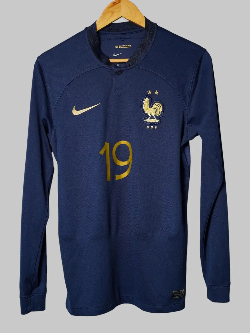 France Home Shirt L/S 2022/23 Benzema #19 (S)