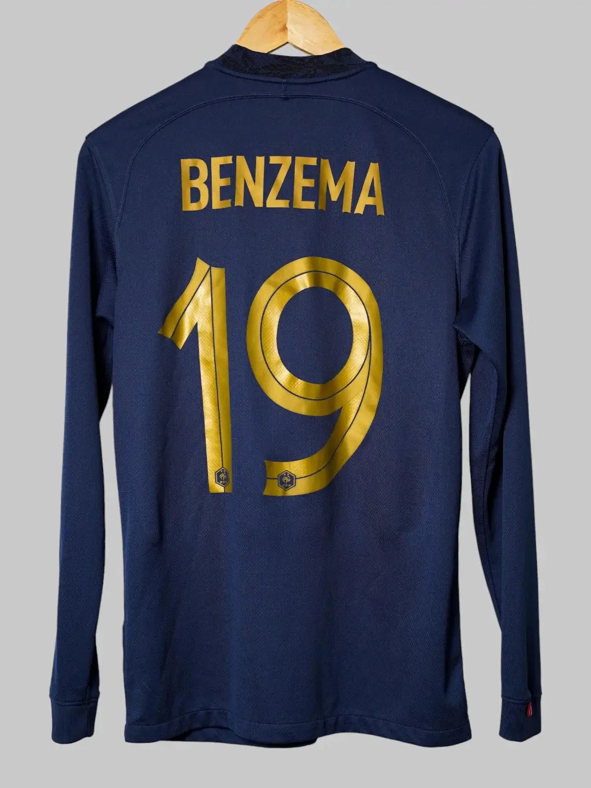 France Home Shirt L/S 2022/23 Benzema #19 (S)