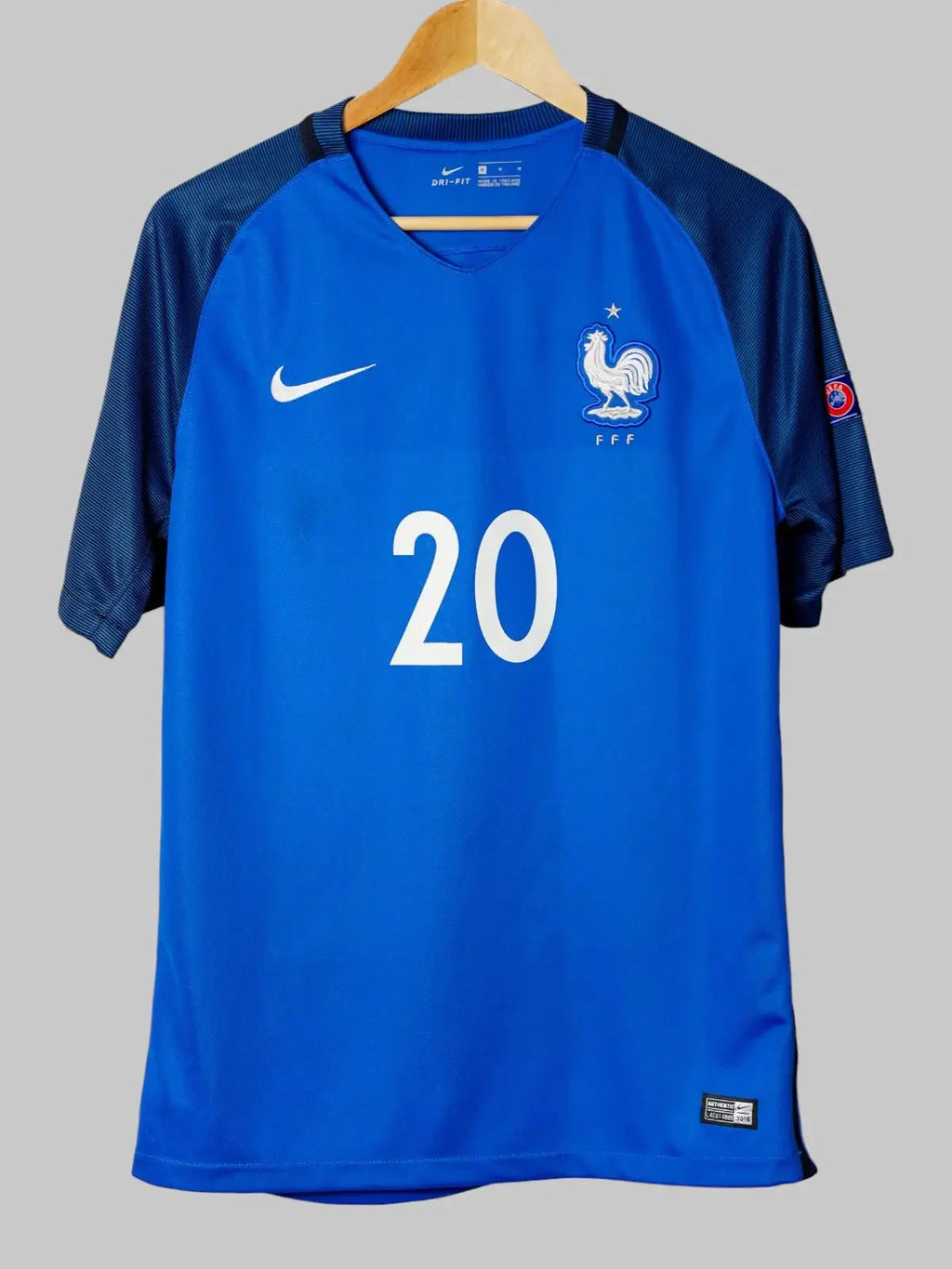France Signed Home Shirt 2016/17 Lemar #20 (M)