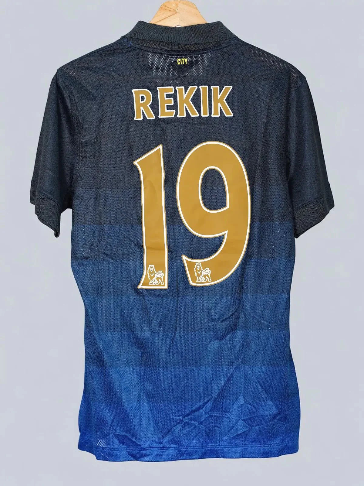 Manchester City Away Shirt 2013/14 Rekik Player Issue #19 (M)