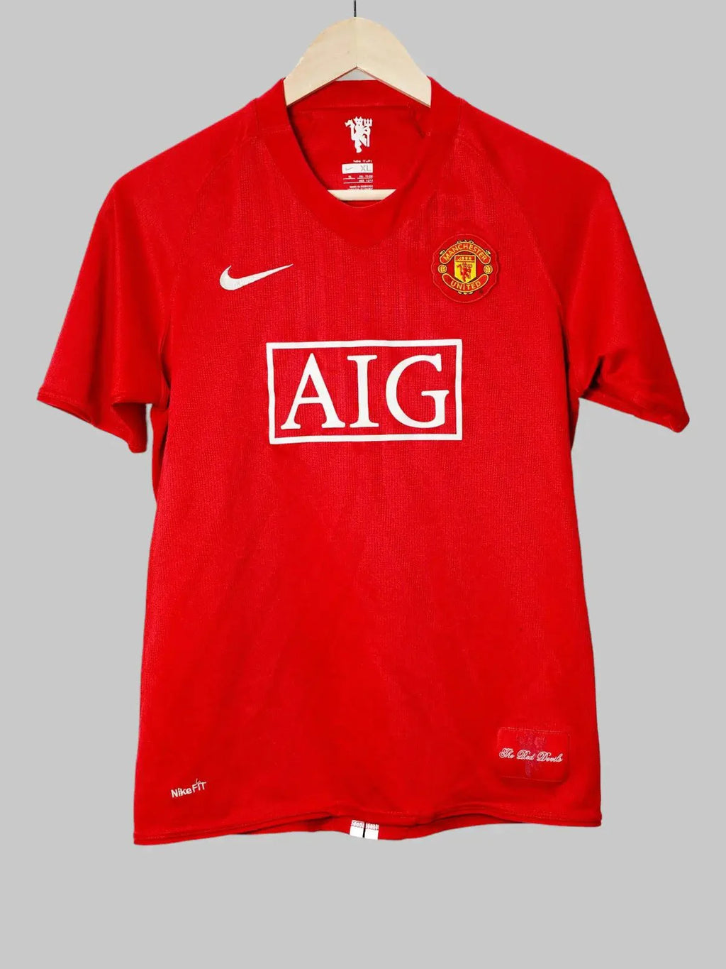 Manchester United Home Shirt 2007/8 (XL Kids)