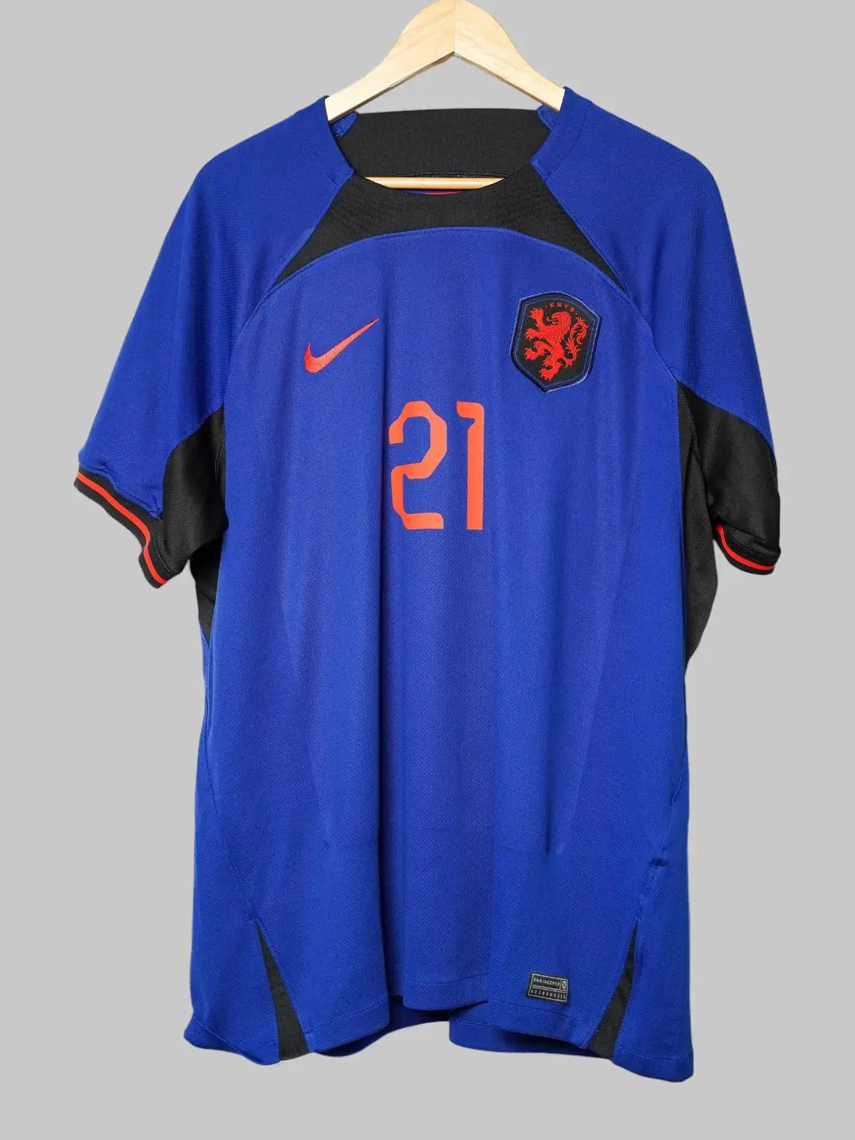 Netherlands Away Shirt 2022/23 F. de Jong #21 (XL)