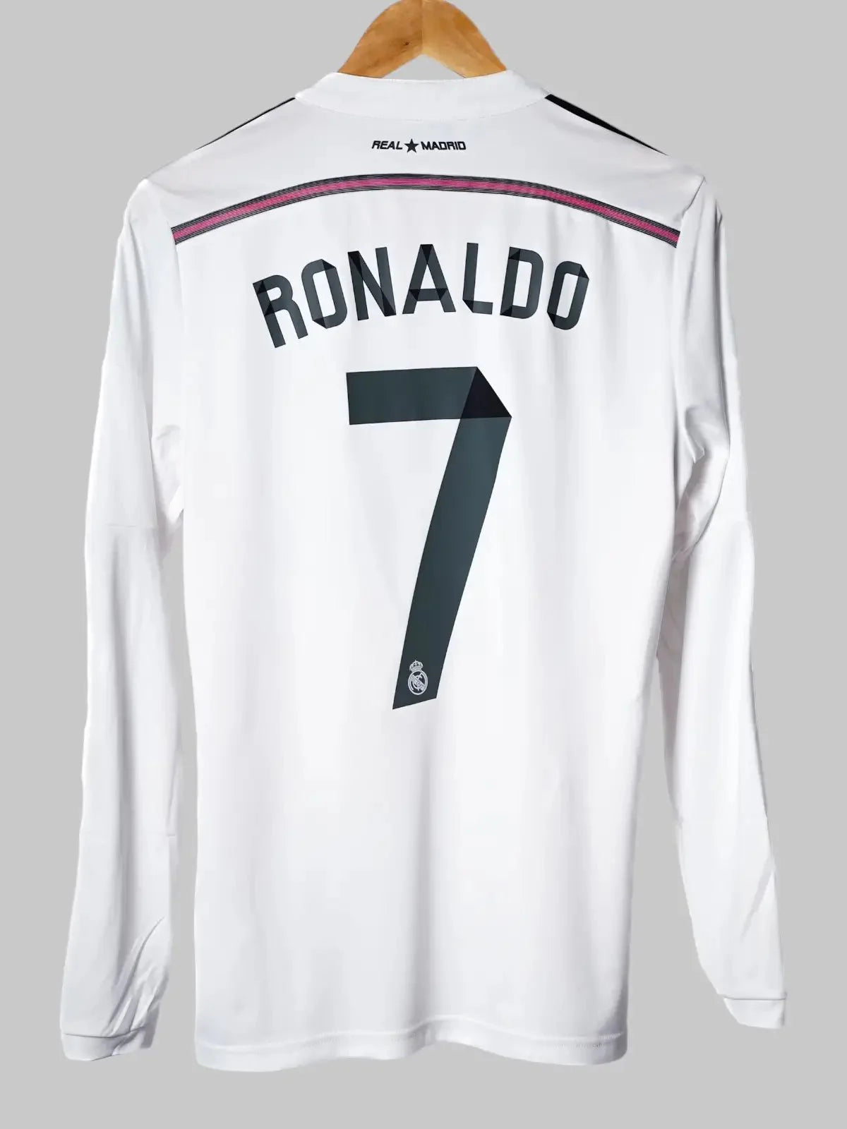 Real Madrid Home Shirt Long Sleeve 2014/15 Ronaldo #7 (S)