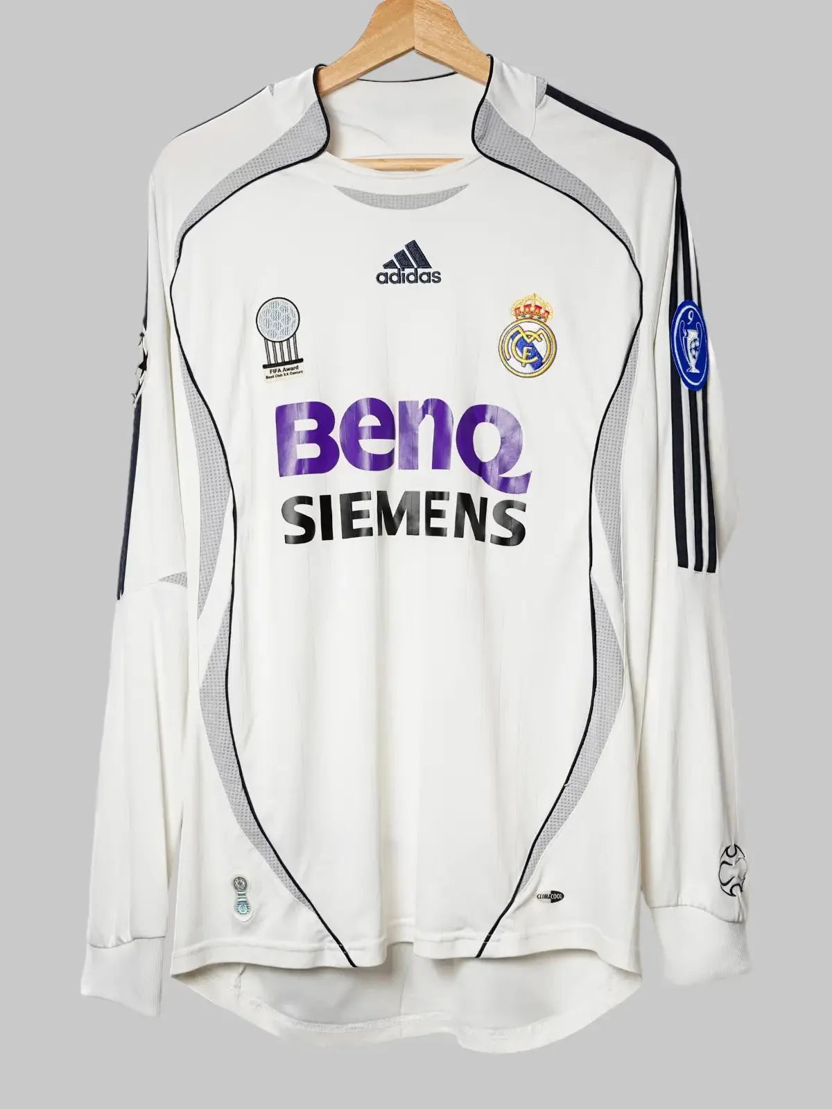 Real Madrid Home Shirt L/S 2006/07 Beckham #23 (M)