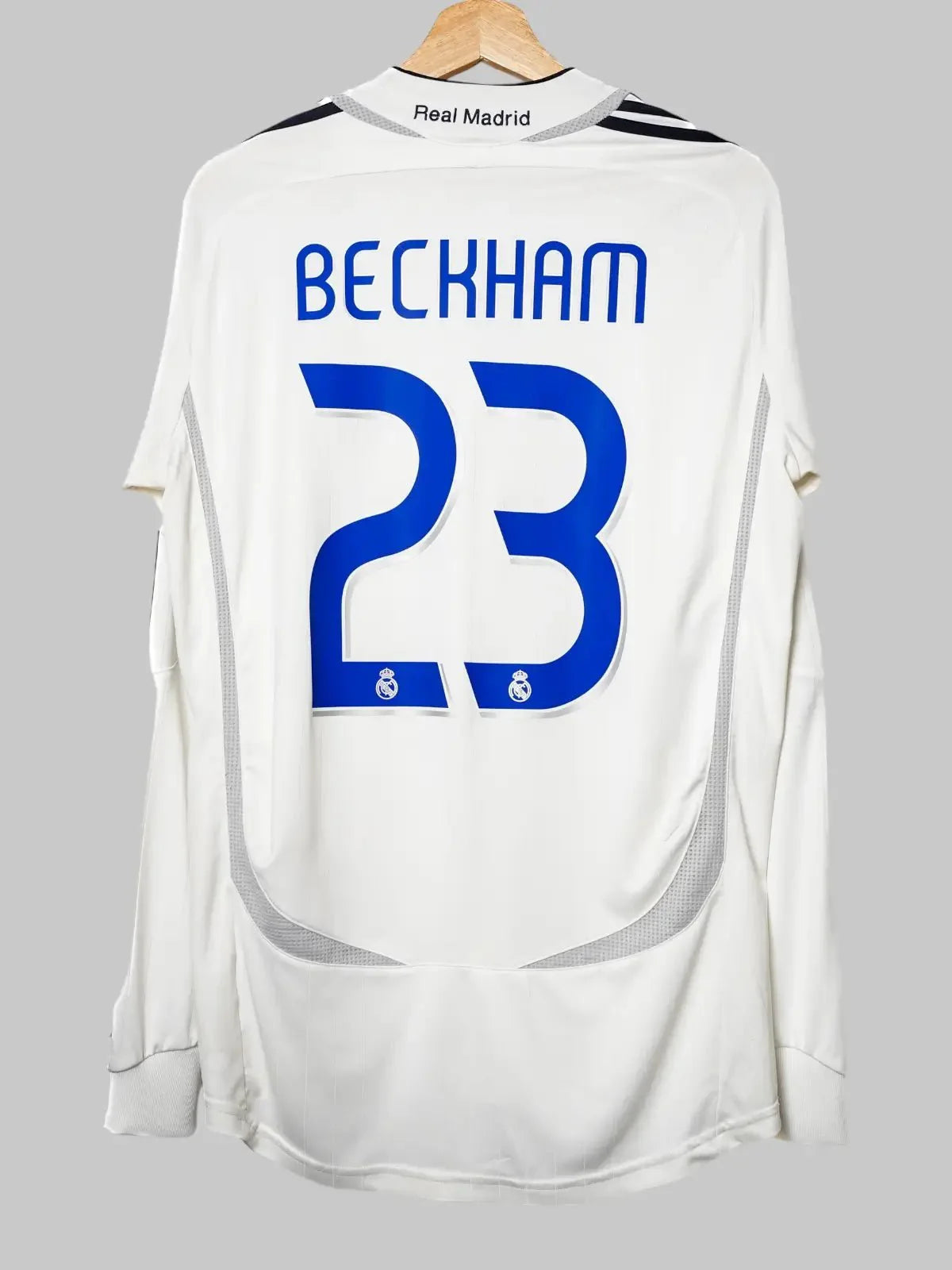 Real Madrid Home Shirt L/S 2006/07 Beckham #23 (M)