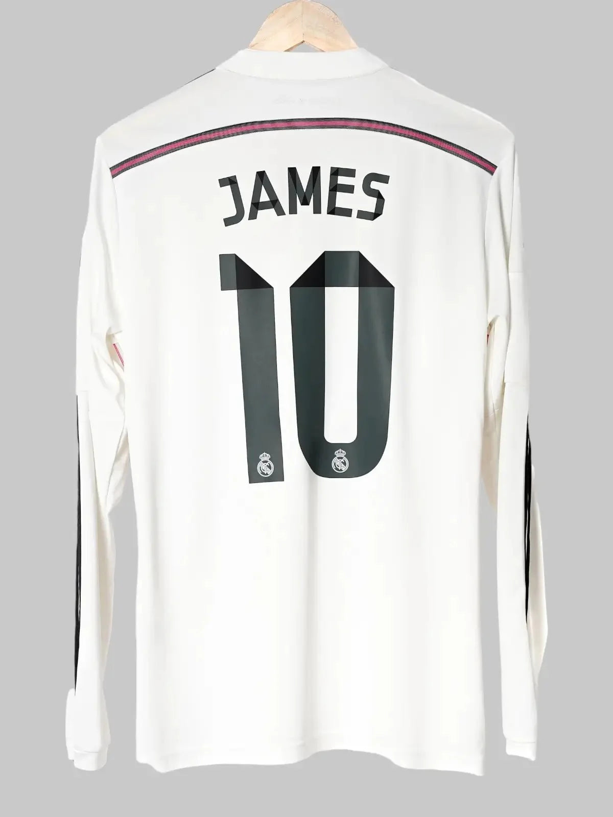 Real Madrid Home Shirt L/S 2014/15 James #10 (M)