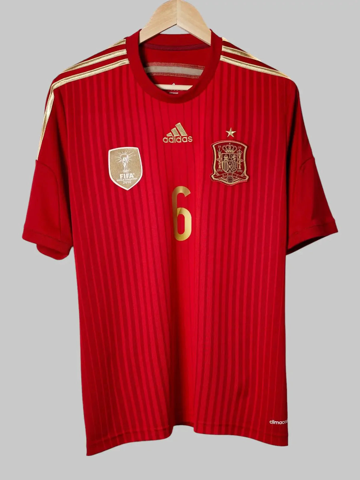 Spain Home Shirt 2014/15 A.Iniesta #6 (M)