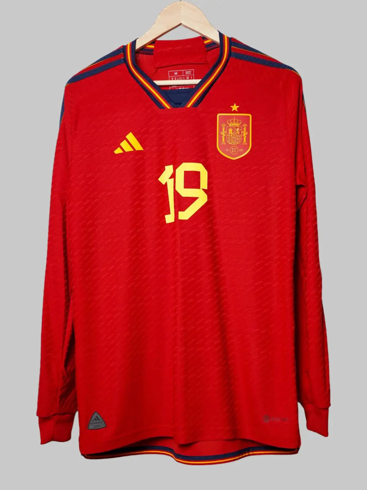 Spain Home Shirt L/S 2022/23 Player Issue Lamine Yamal #19 (M)